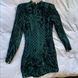 COPY - Balmain x hm green mini dress